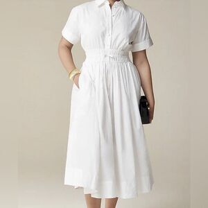J.Crew Elena shirtdress in cotton poplin NWT Size 4